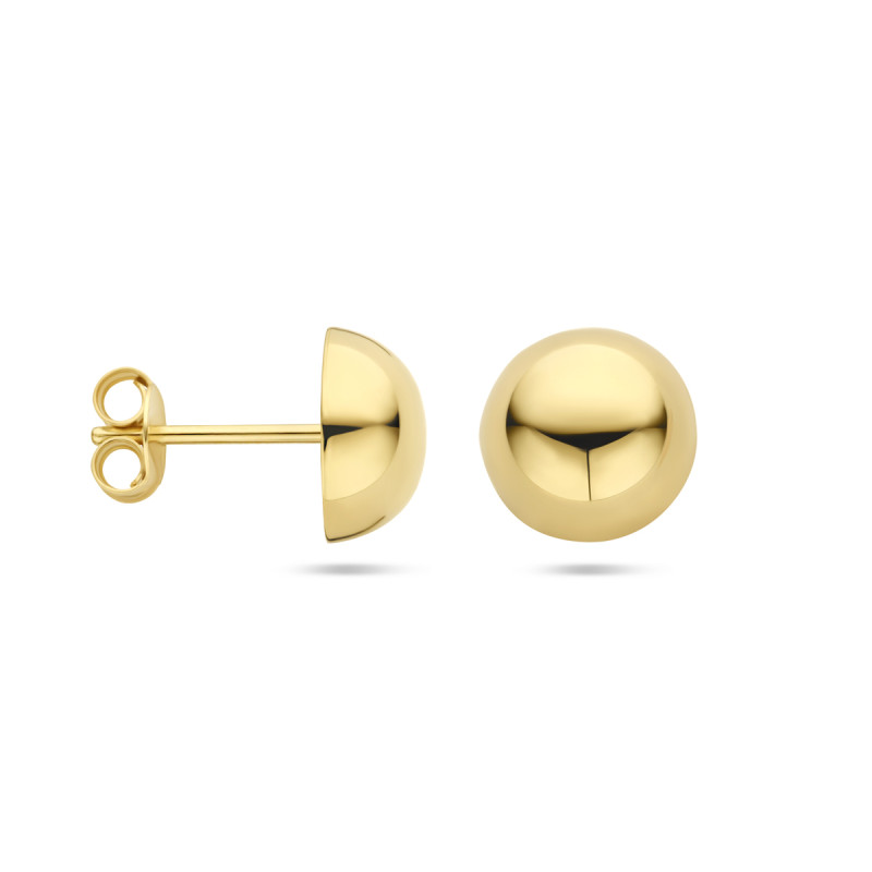 glanzende-halfronde-bolle-oorknopjes-van-goud-diameter-9-12-mm