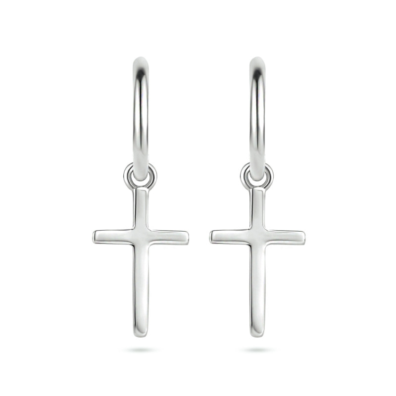 glanzende-zilveren-klapoorringen-met-kruisvormige-hanger-10-mm-x-16-mm-hoogte-31-mm