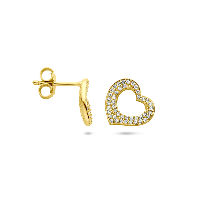 gold-plated-hartvormige-oorknopjes-met-zirkonia-11-mm-breed-hoogte-10-mm