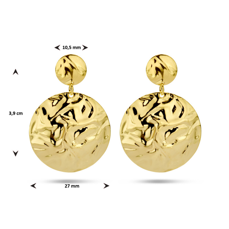 gold-plated-ronde-oorhangers-met-gehamerd-oppervlak-27-mm-breed-hoogte-39-mm