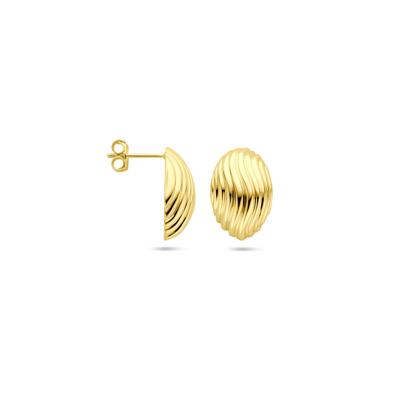 golvende-gold-plated-oorknoppen-ovaal-12-mm-breed-hoogte-18-mm