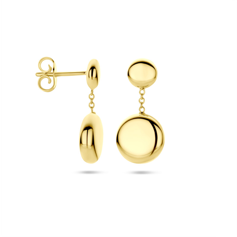 gouden-14-karaat-oorhangers-glanzend-rond-ontwerp-diameter-10-mm