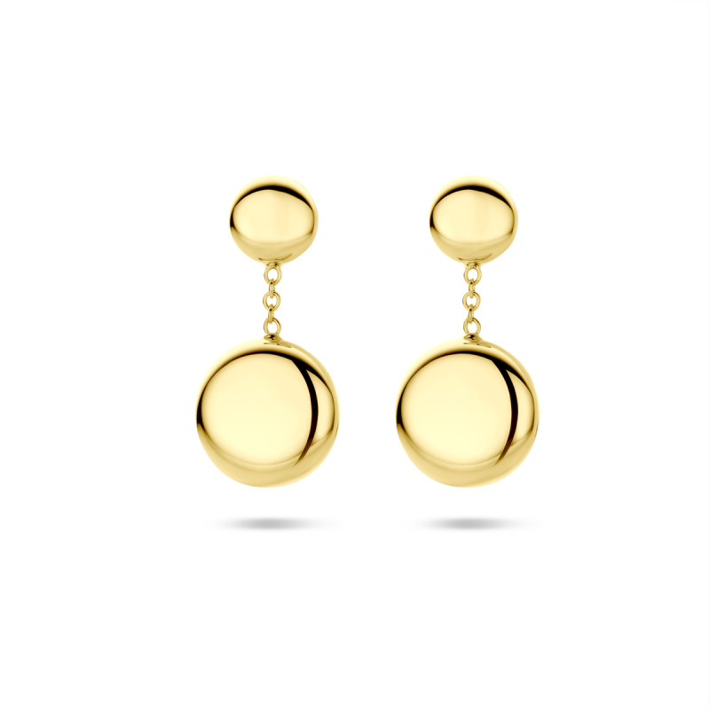 gouden-14-karaat-oorhangers-glanzend-rond-ontwerp-diameter-10-mm