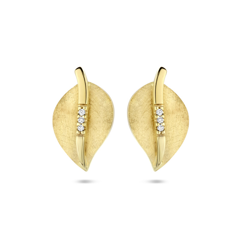 gouden-blad-oorknoppen-gescratcht-met-diamanten