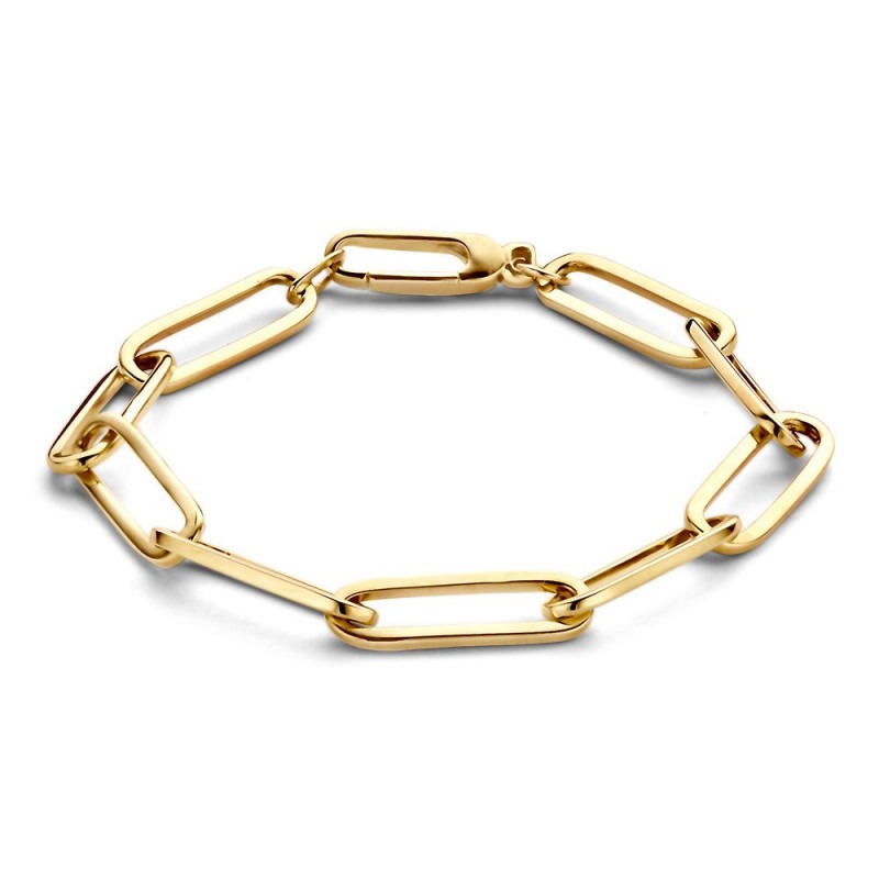 onhandig Of menigte Gouden closed-forever armband met paperclip schakels | Mostert Juweliers