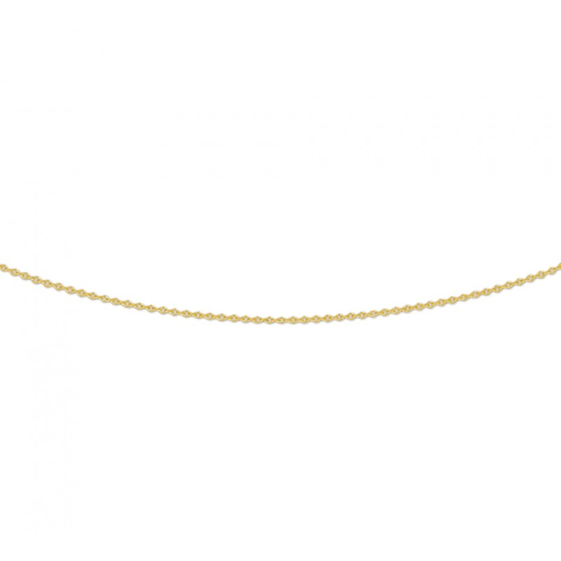 erectie Merchandiser paddestoel Gouden ketting zonder hanger anker 0.8 mm 38-50 cm | Mostert Juweliers