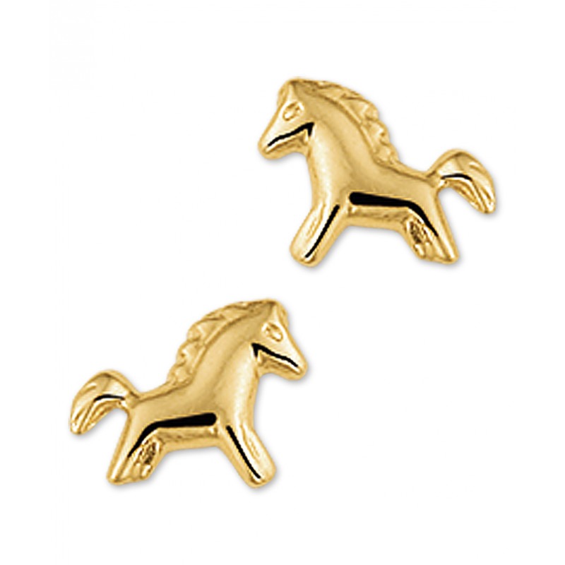 gouden-kinder-oorknopjes-paardje