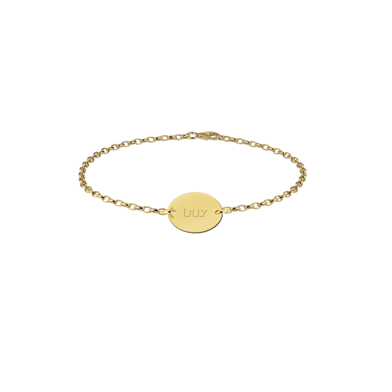 Gouden ovaal Names4ever | Juweliers