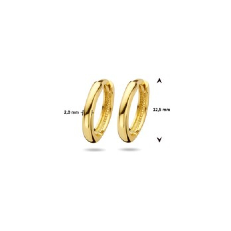 gouden-oorcreolen-2mm-breed