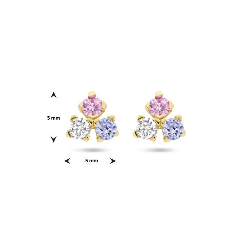 gouden-oorknopjes-met-zirkonia-roze-wit-en-blauw-5-mm