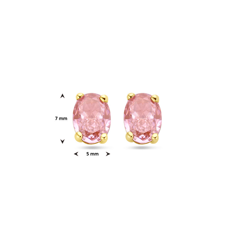 gouden-ovale-oorknopjes-met-roze-zirkonia-5-mm-x-7-mm