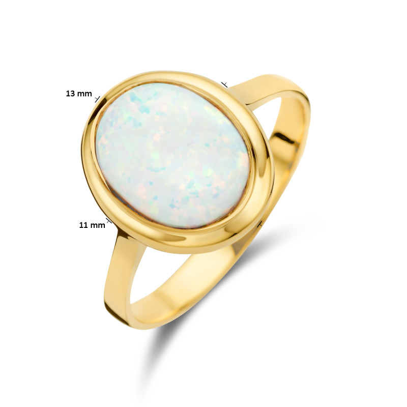 Ring met Ovale Gemstone main image 0