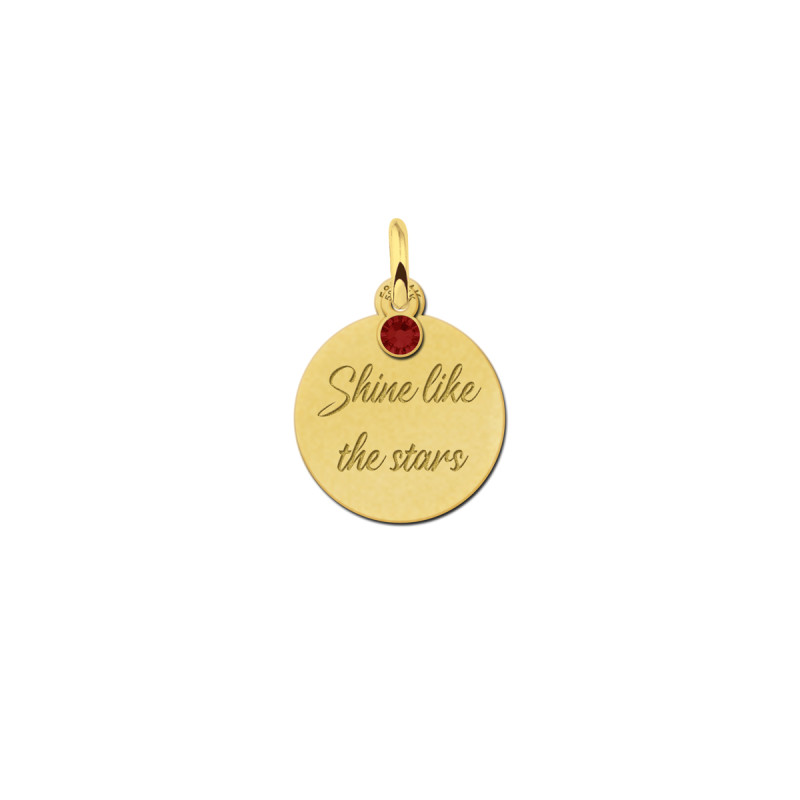 gouden-ronde-hanger-met-tekst-en-geboortesteen