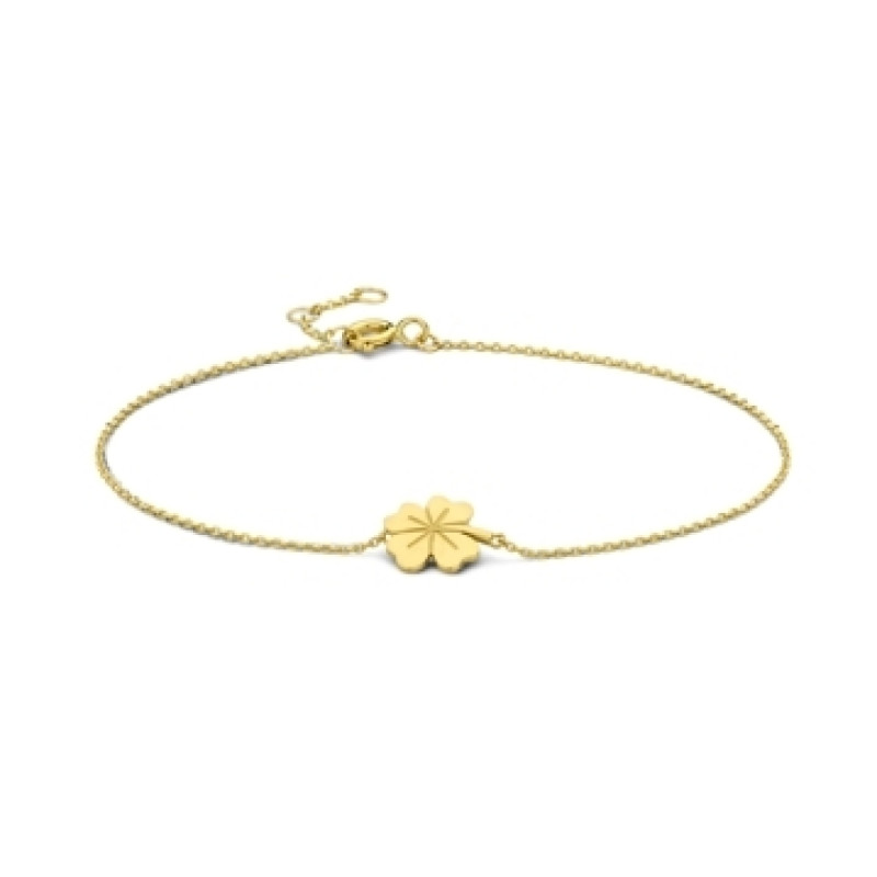 goudkleurige-9-karaat-armband-met-klavertje-vier-hanger-lengte-16-5-17-5-18-5-cm