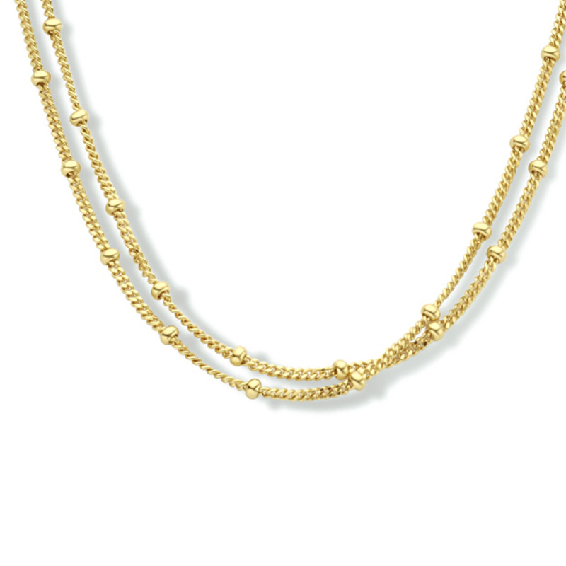 goudkleurige-dubbele-schakelketting-voor-dames-met-bolletjes-2-mm-breed-lengte-35-37-39-cm
