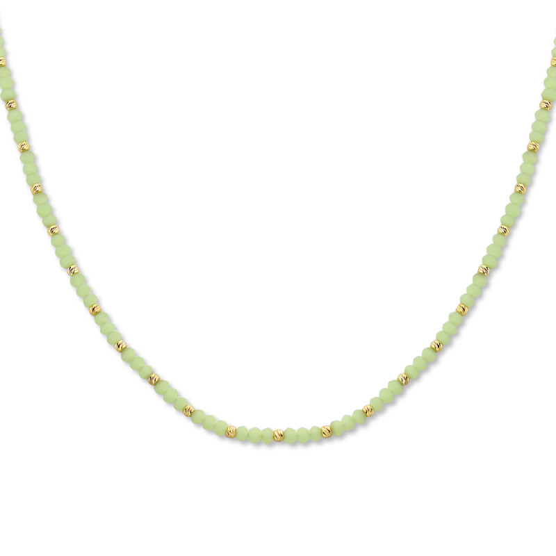groene-ketting-van-glas-en-goudkleurige-rondjes-3-mm-breed-lengte-41-45-cm
