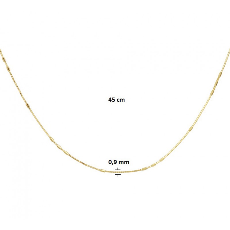 ketting-zonder-hanger-goud-venetiaans-45-cm