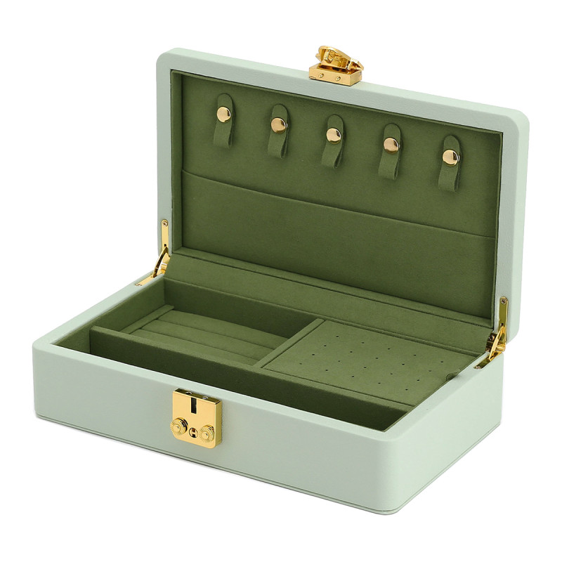 mintgroene-sieradendoos-rechthoekig-met-goudkleurige-rits