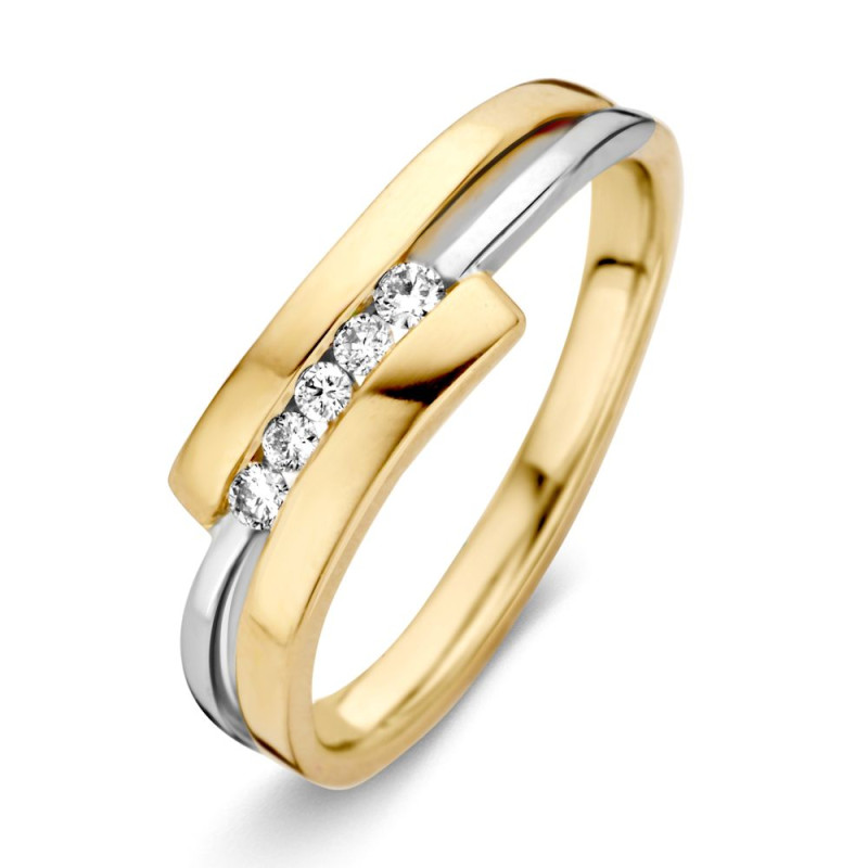 moderne-bicolor-ring-vijf-diamanten-in-spanzetting-0-11-crt