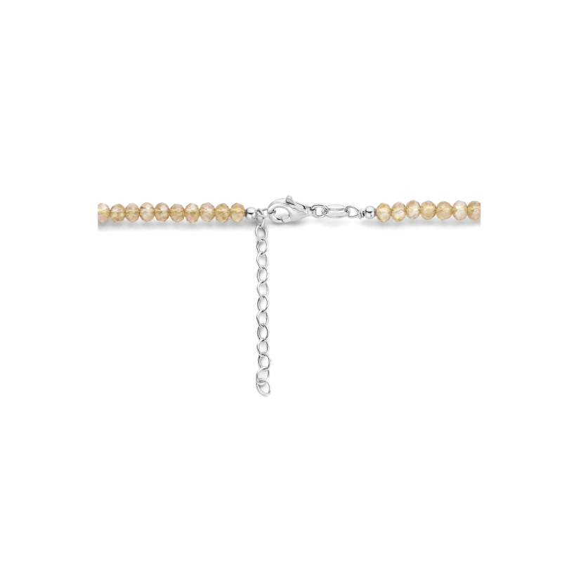 schakelketting-met-oranje-glazen-kralen-en-zilveren-sluiting-3-mm-breed-lengte-40-44-cm