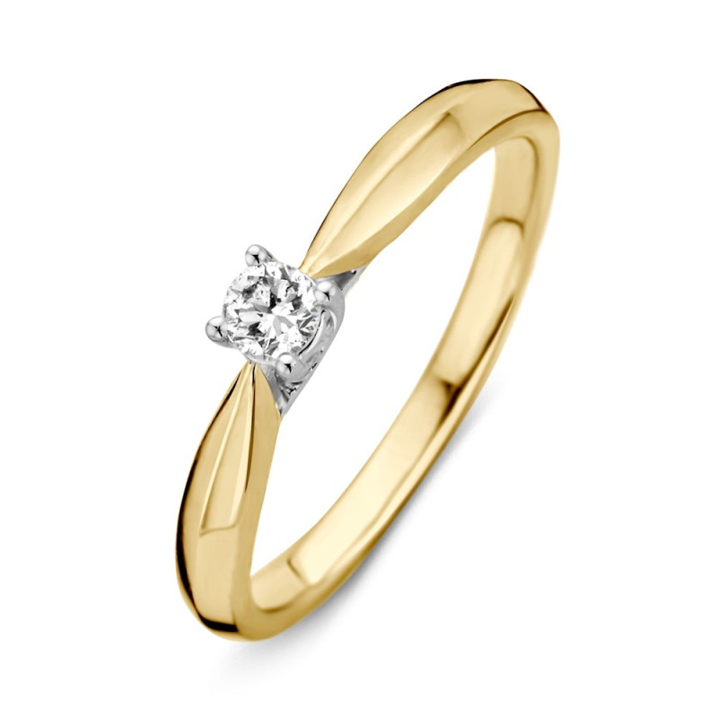 solitair-damesring-bicolor-met-diamant-0-15-crt