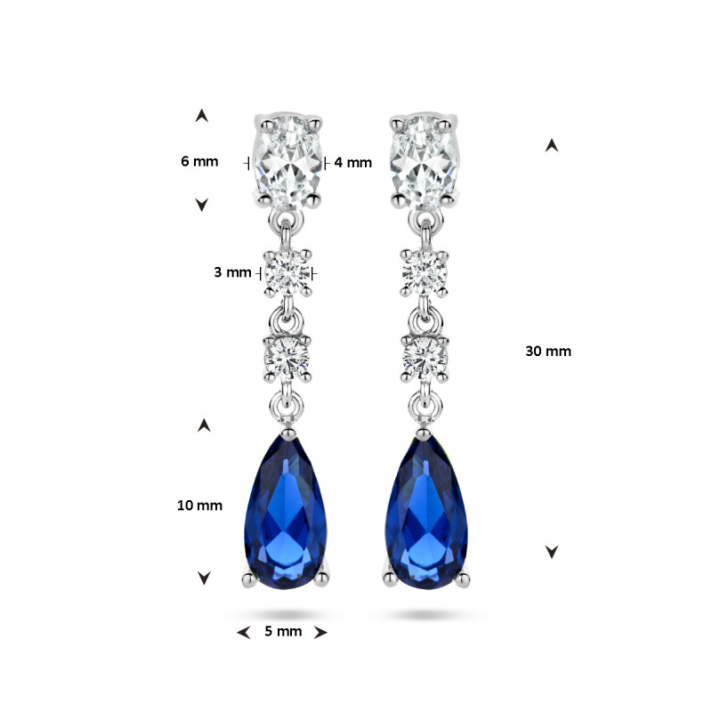vintage-stijl-zilveren-oorhangers-met-blauwe-en-transparante-zirkonia-s-30-mm