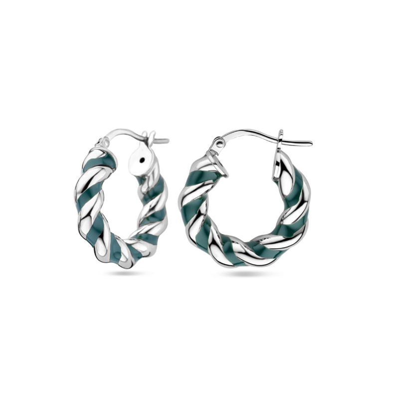 zilveren-gedraaide-oorringen-met-groene-emaille-5-mm-breed-diameter-21-31-mm