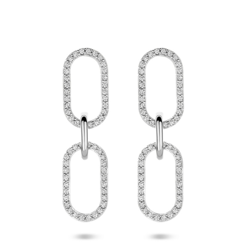 zilveren-glanzende-oorhangers-met-ovale-schakels-en-transparante-zirkonia-s-8-5-mm-breed-hoogte-30-mm