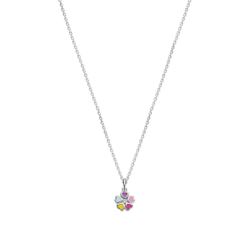 zilveren-ketting-voor-kinderen-met-kleurrijke-bloemen-hanger-lengte-36-40-cm