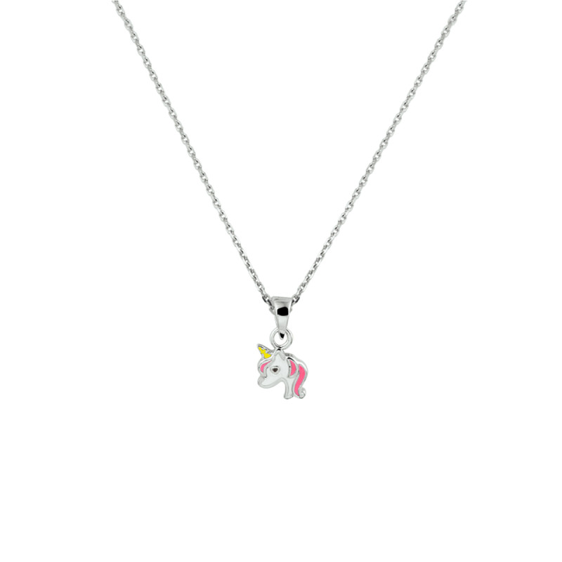 zilveren-kinderketting-met-kleurrijke-eenhoorn-lengte-36-4-cm