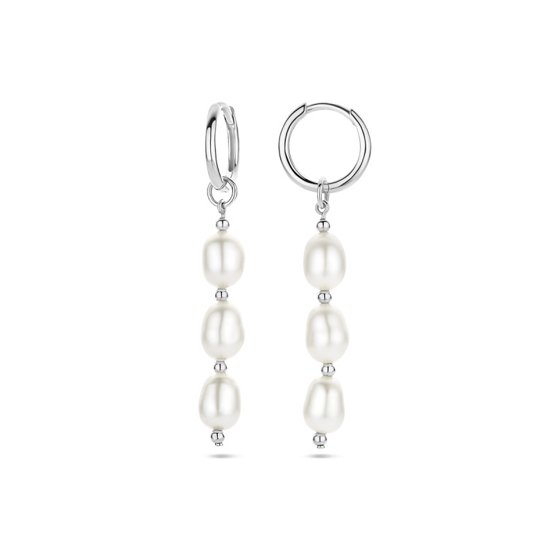 Petal keshi parels wit grote maat ca. 23x13x3mm - Ilona's Silver