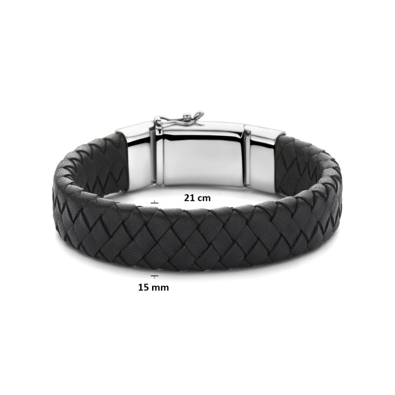 zwart-leren-armband-voor-heren-gevlochten-met-zilveren-sluiting-15-mm-breed-lengte-21-cm