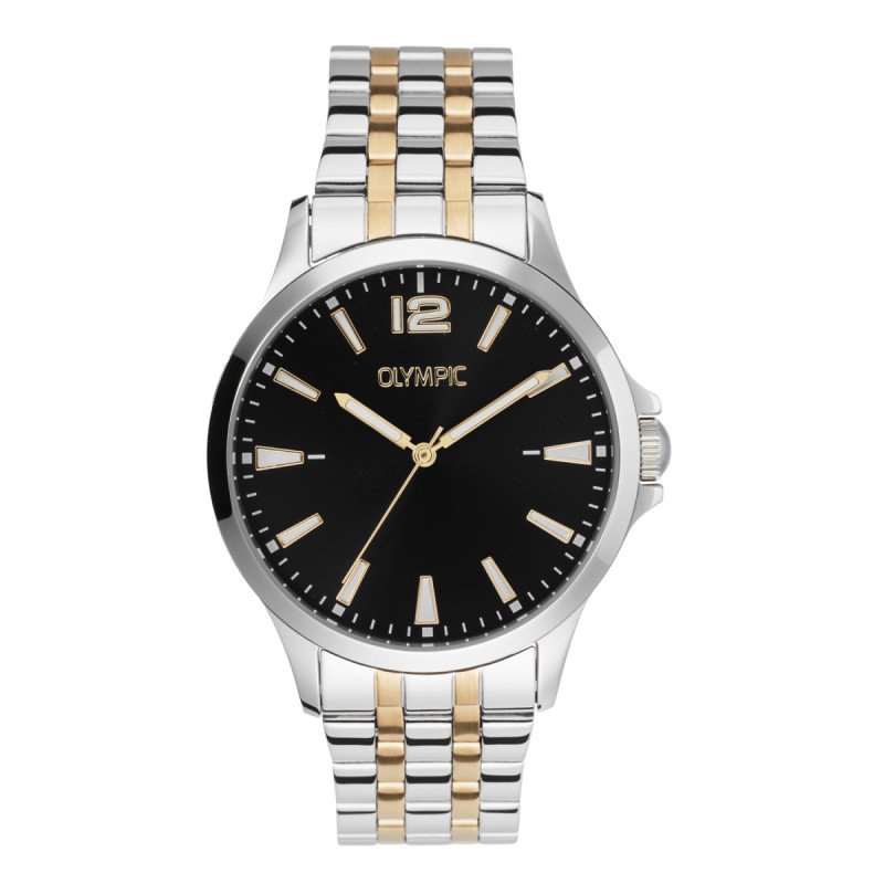 olympic-dani-ol72hss411b-herenhorloge-bicolor-met-zwarte-wijzerplaat-o-40-mm