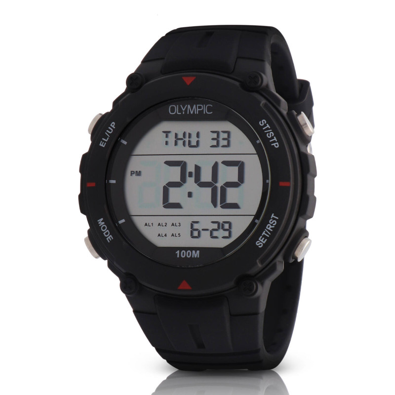 olympic-digital-kids-ol45hkr024-horloge-zwart-met-rode-siliconen-band-o-46-mm