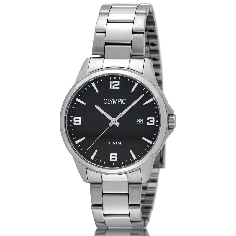 olympic-glenn-ol26hss317-herenhorloge-staal-met-zwarte-wijzerplaat-rond-40-mm