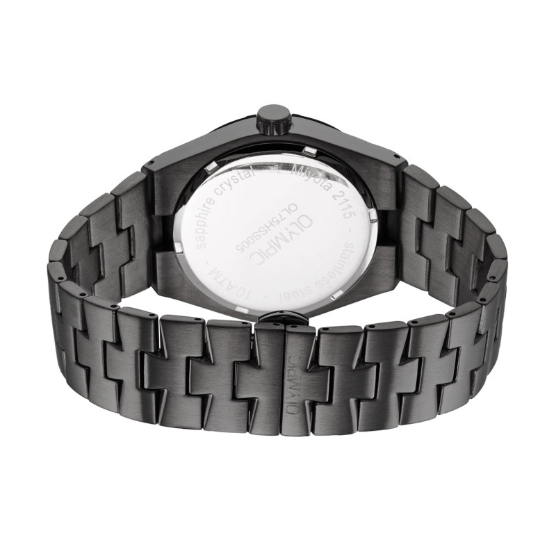 olympic-legacy-ol75hzz001-quartz-horloge-met-zwarte-stalen-band-o-41-mm
