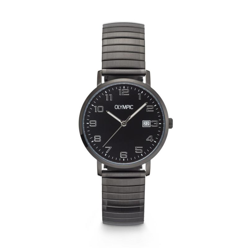 olympic-lucas-ol26hzz001-grijs-horloge-voor-heren-met-rekband-en-zwarte-wijzerplaat-o-37-mm