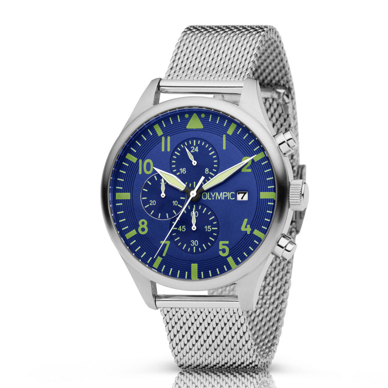 olympic-rally-ol89hss047-herenhorloge-staal-milanees-blauwe-wijzerplaat-o-44-mm