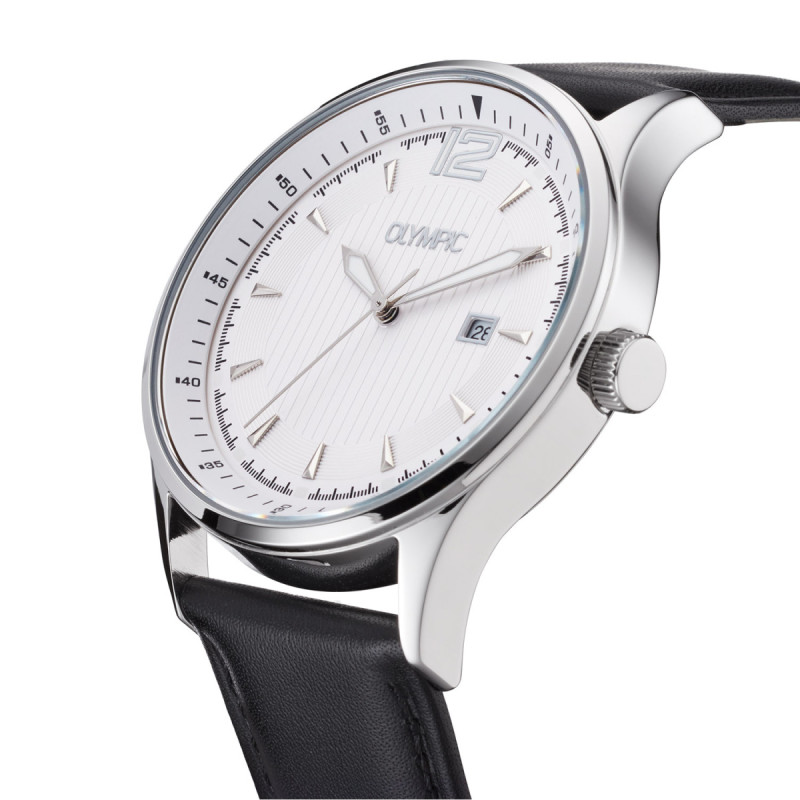 olympic-senne-ol75hsl003-herenhorloge-staal-met-zwarte-leren-band-o-43-mm