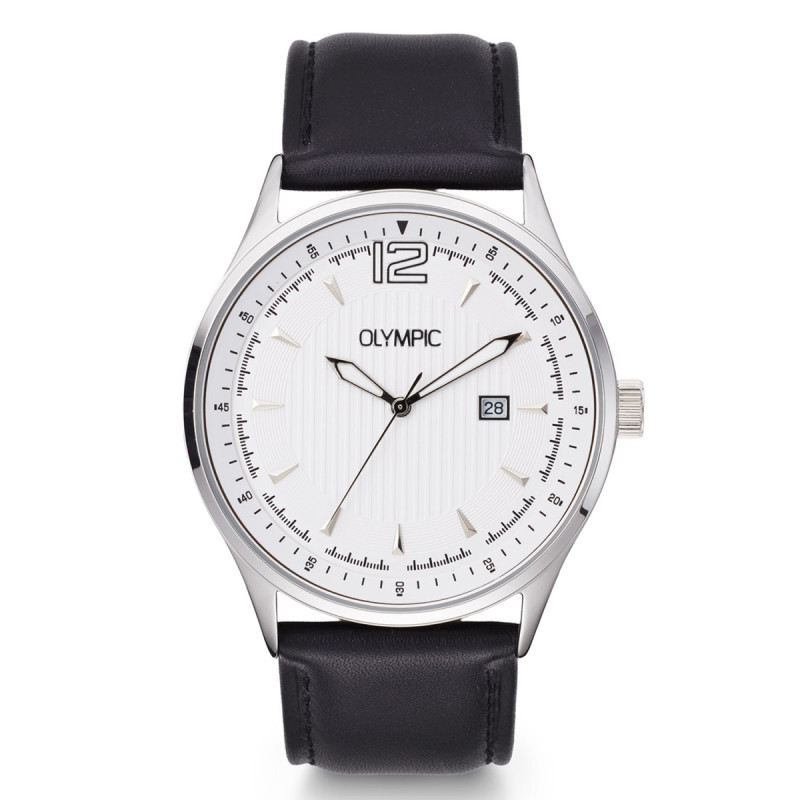 olympic-senne-ol75hsl003-herenhorloge-staal-met-zwarte-leren-band-o-43-mm