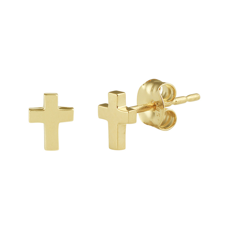 oorknoppen-goud-kruisje