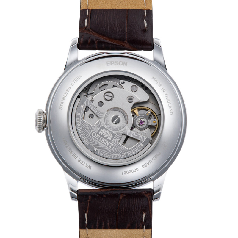 orient-bambino-automatic-ra-ap0102e30b-automatisch-horloge-met-stalen-kast-en-groene-wijzerplaat-o-38-mm