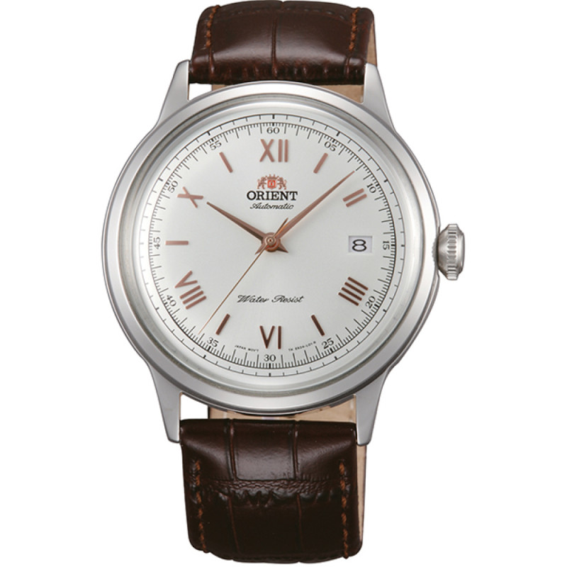 orient-bambino-ii-tac00008w0-automatisch-horloge-met-leren-band-en-stalen-kast-o-40-5-mm