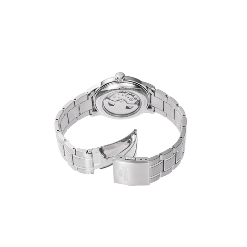 orient-bambino-or-ra-ac0m10l-automatisch-horloge-van-staal-blauwe-wijzerplaat-o-39-mm