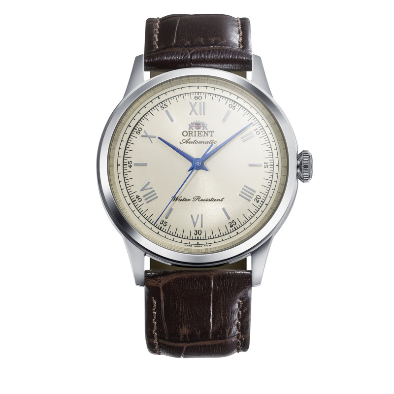 orient-bambino-ra-bb0003y30b-bruin-horloge-van-leer-met-stalen-kast-en-beige-wijzerplaat-38-mm