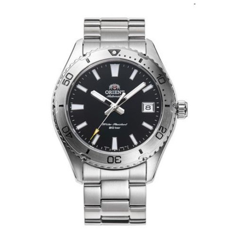 orient-mako-ra-ac0q01b30b-automatisch-horloge-stalen-band-en-zwarte-wijzerplaat-o-40-mm