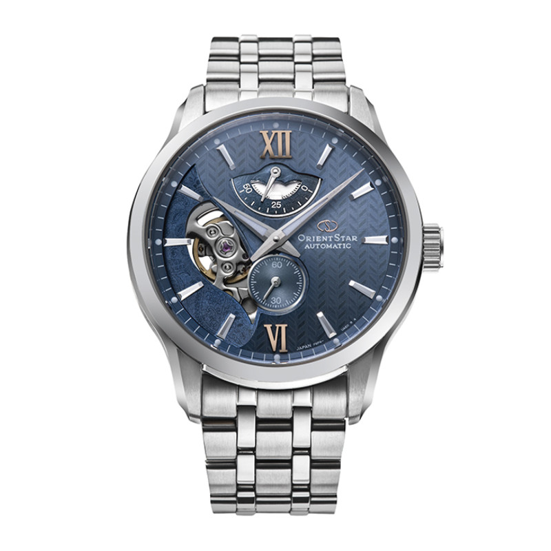 orient-star-layered-skeleton-re-av0b08l00b-automatisch-horloge-met-stalen-band-en-blauwe-wijzerplaat-o-41-mm