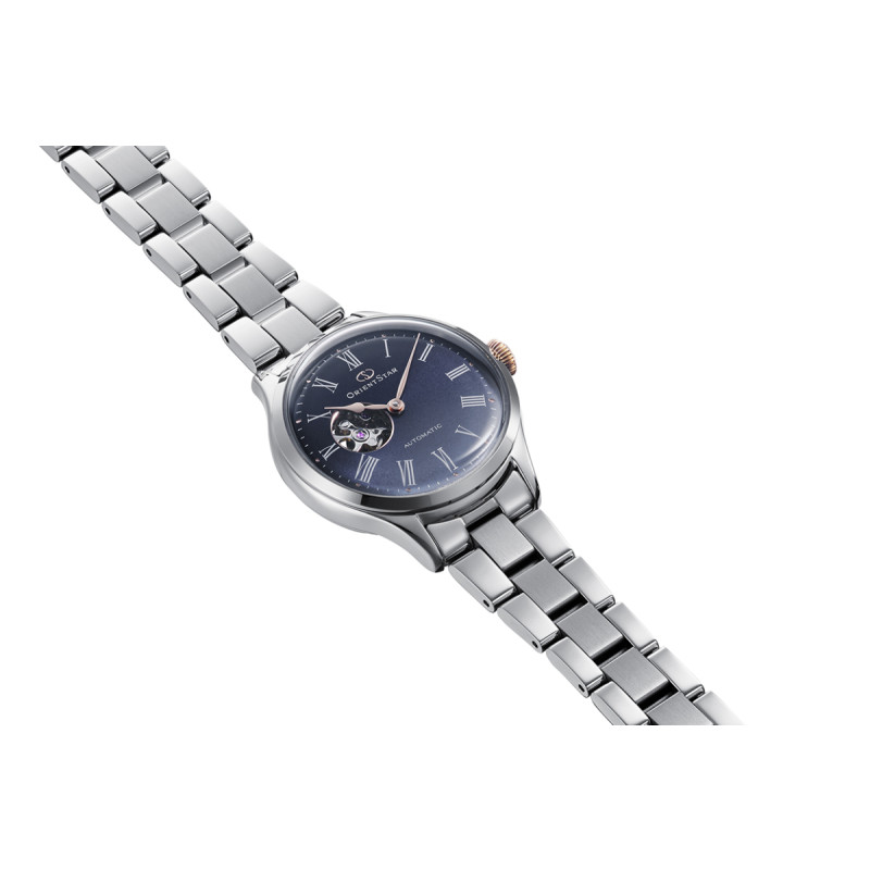 orient-star-re-nd0022l-zilverkleurig-dameshorloge-met-stalen-schakelband-en-blauwe-wijzerplaat-31-mm