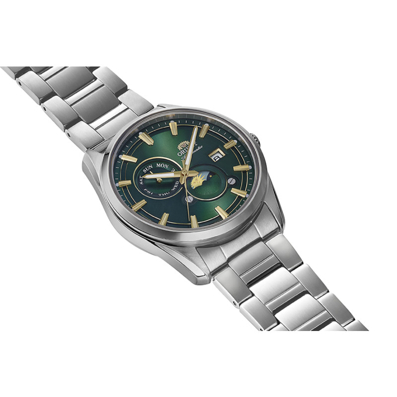 orient-stretto-ra-ak0314e30b-zilverkleurig-maanfase-horloge-met-groene-wijzerplaat-en-schakelband-42-mm