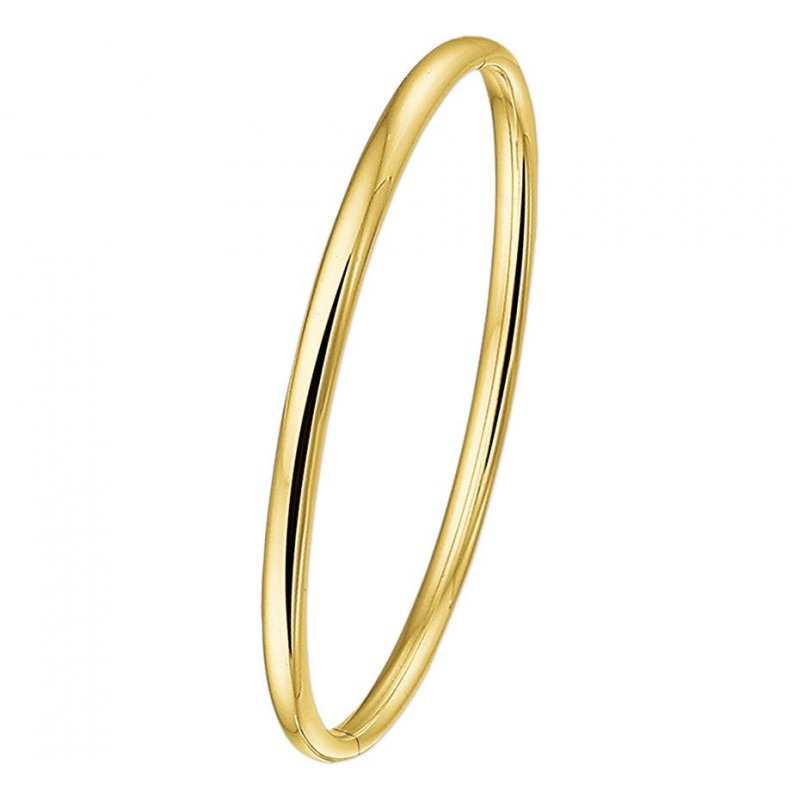 Ovalen 14-karaat gouden slavenarmband mm | Mostert Juweliers
